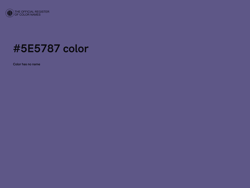#5E5787 color image