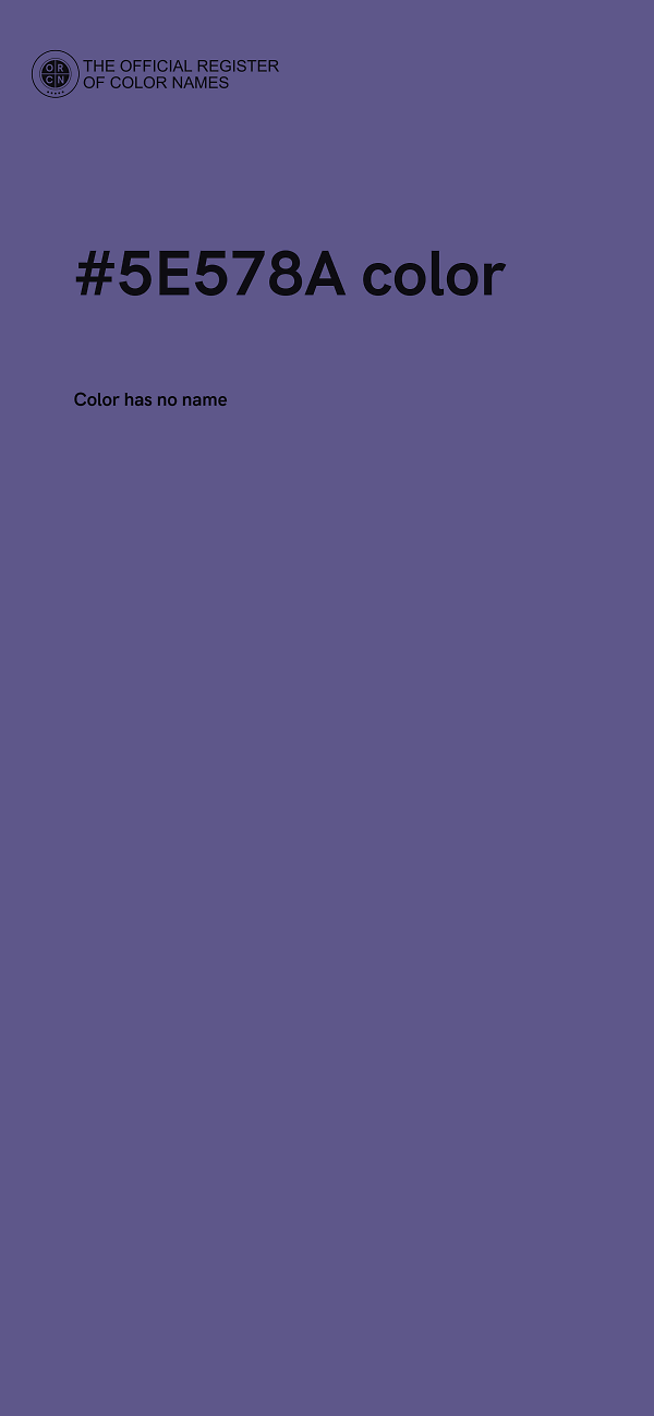#5E578A color image