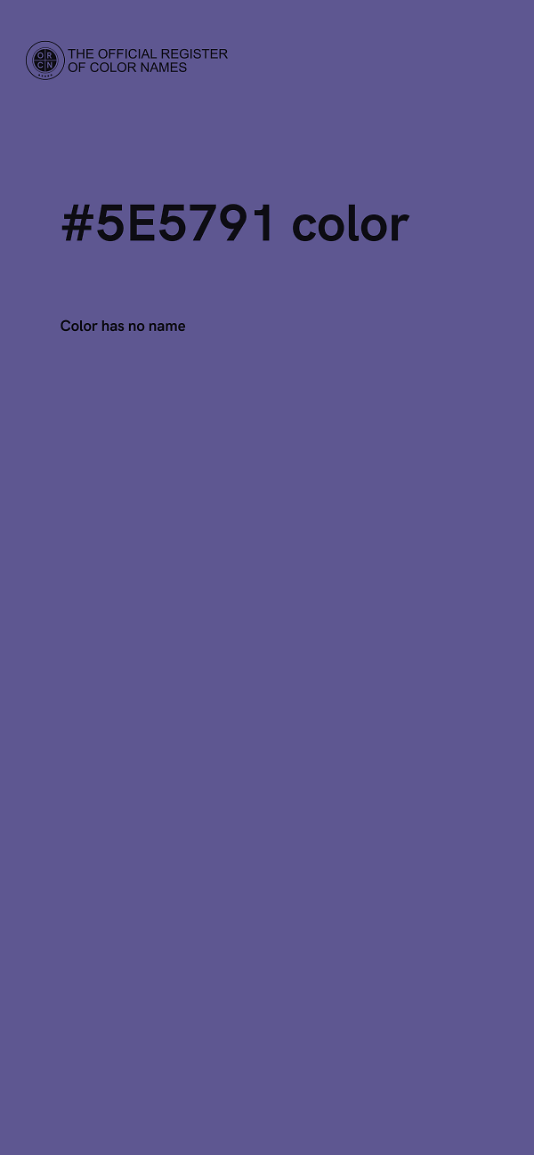 #5E5791 color image