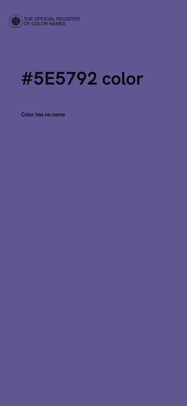 #5E5792 color image