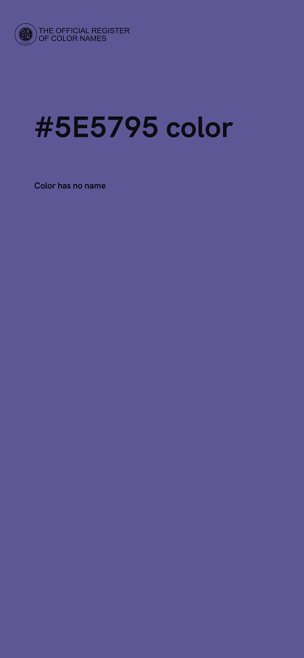 #5E5795 color image