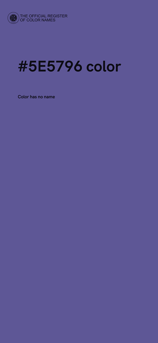#5E5796 color image