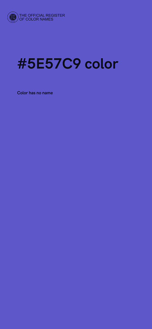 #5E57C9 color image