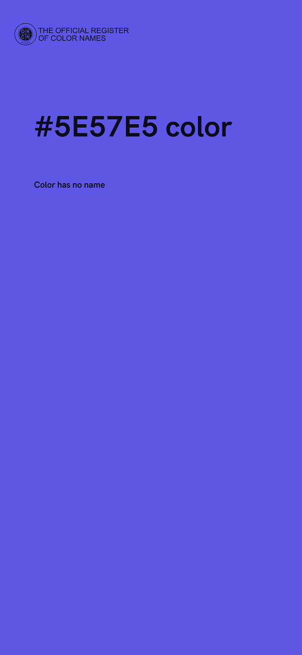 #5E57E5 color image