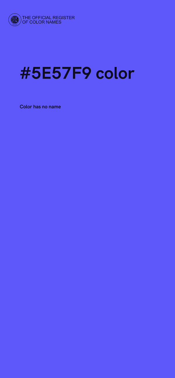 #5E57F9 color image