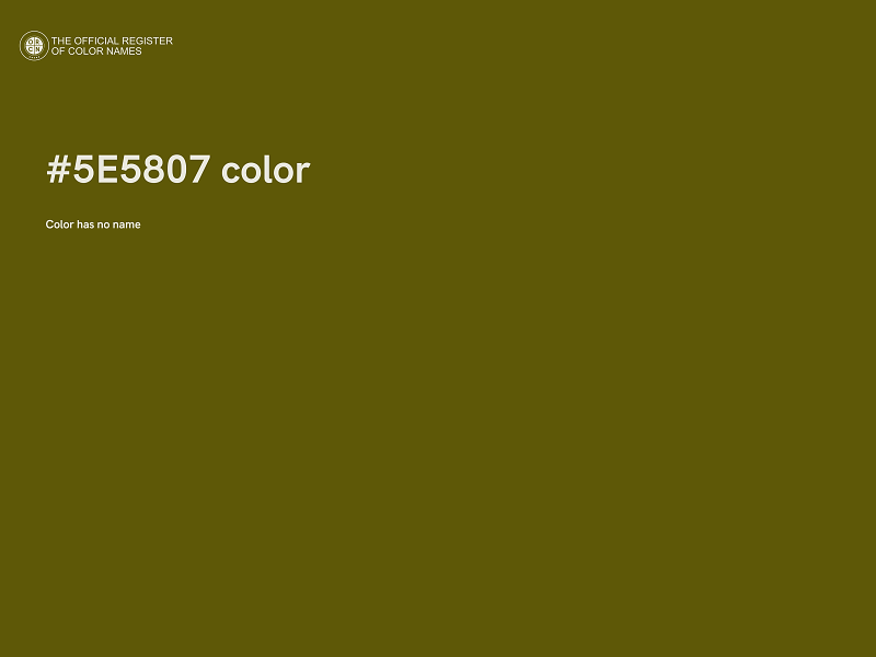 #5E5807 color image