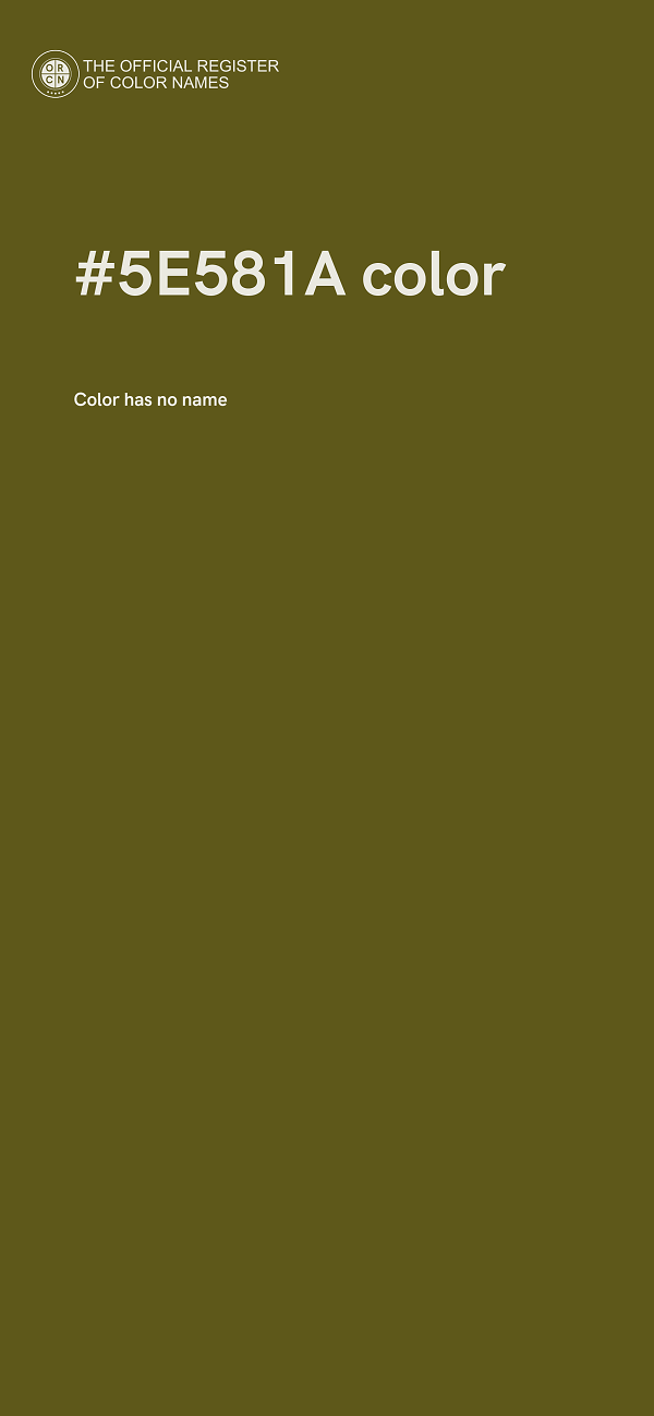 #5E581A color image