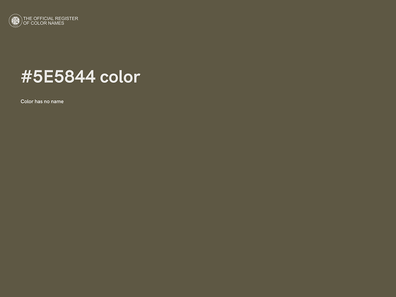 #5E5844 color image