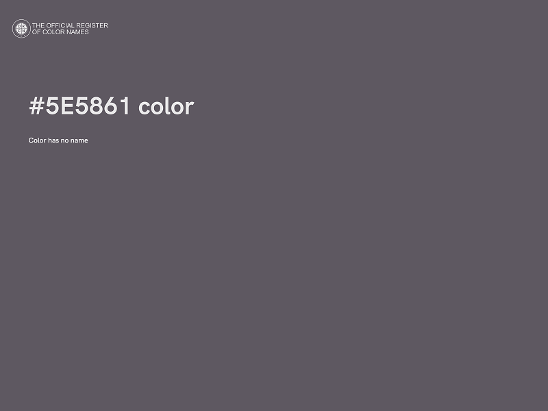 #5E5861 color image