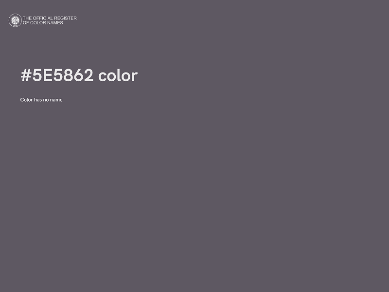 #5E5862 color image