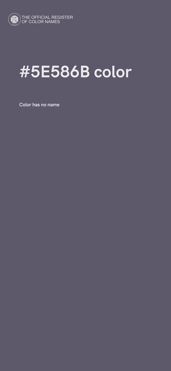 #5E586B color image