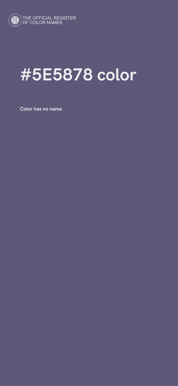 #5E5878 color image