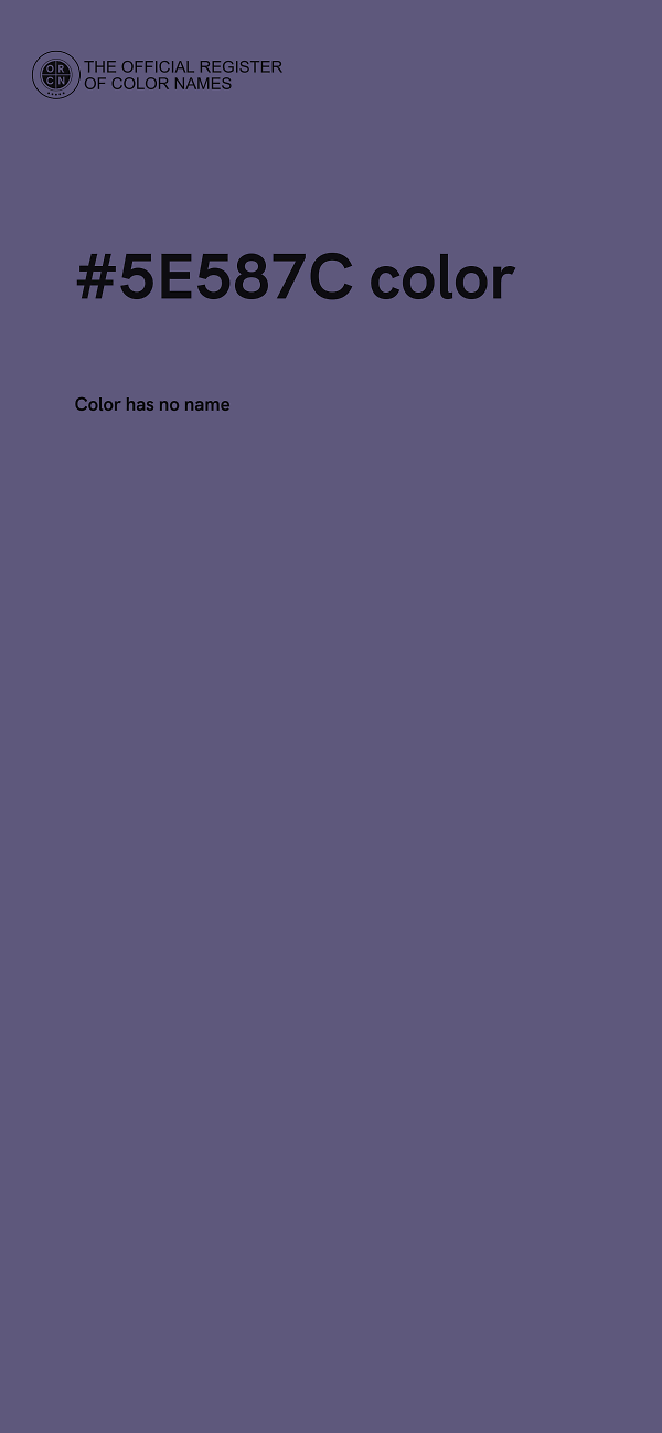 #5E587C color image