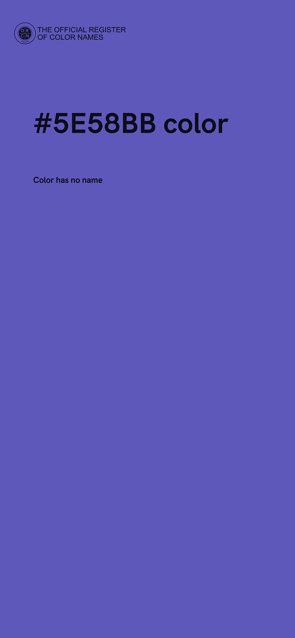 #5E58BB color image