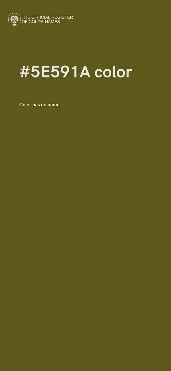 #5E591A color image