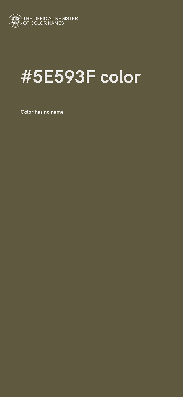 #5E593F color image