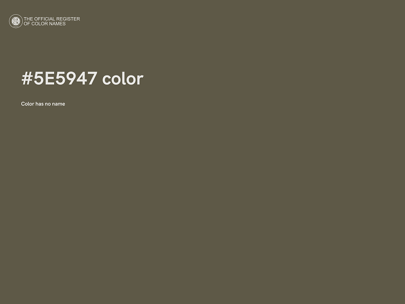 #5E5947 color image