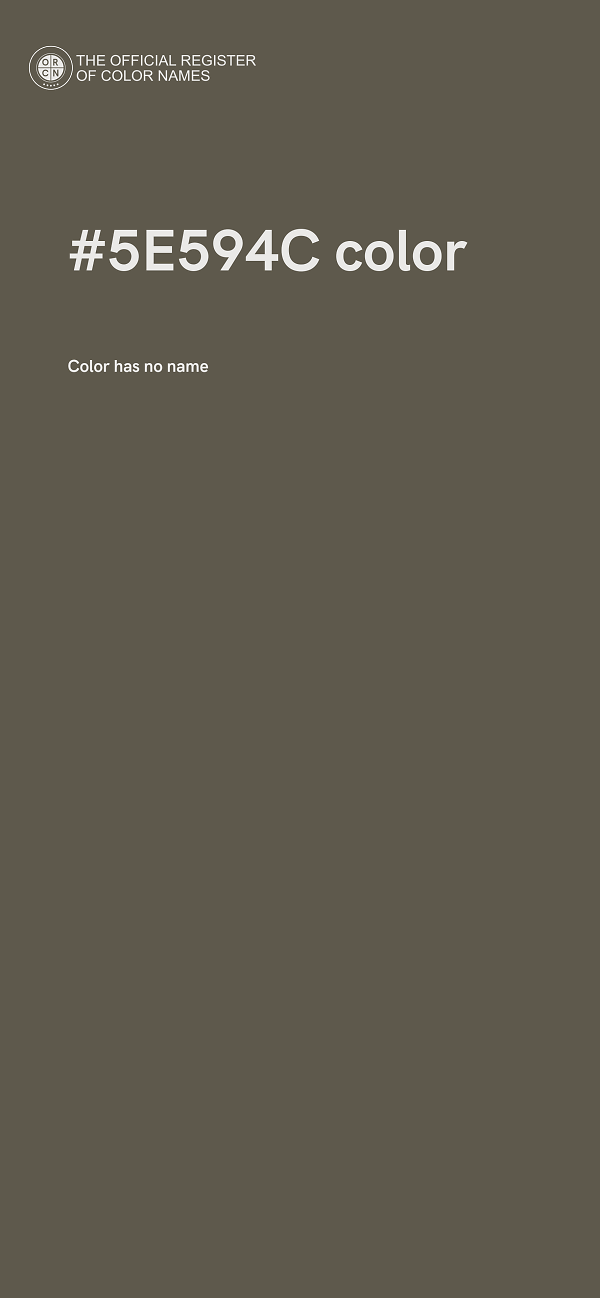 #5E594C color image