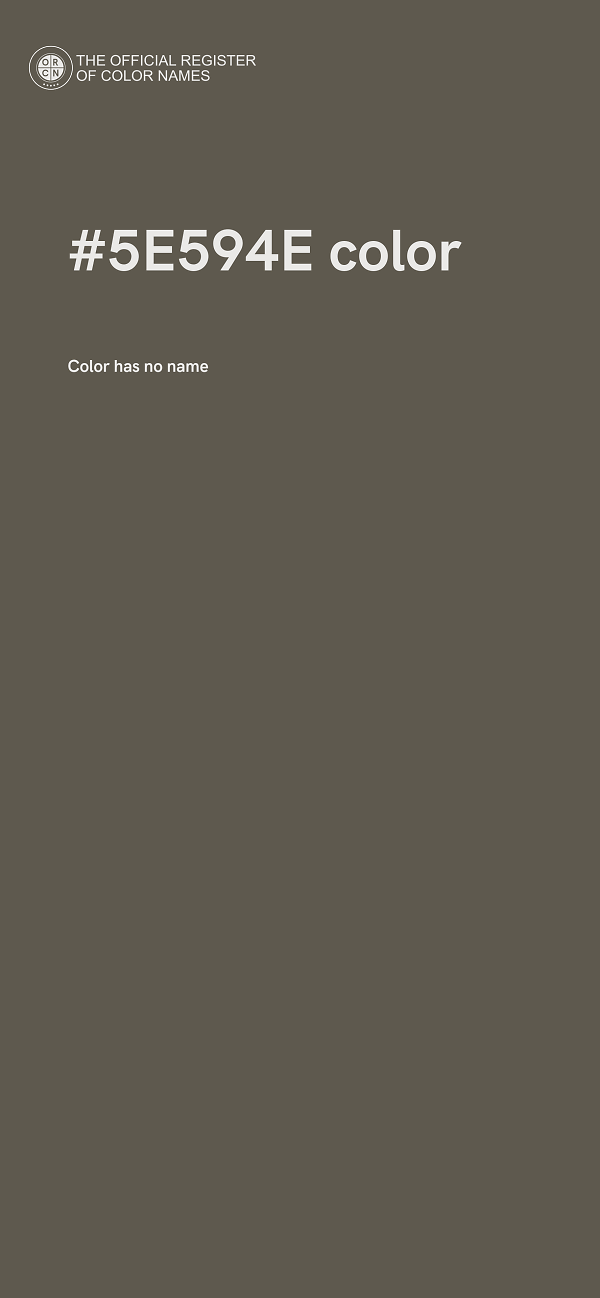 #5E594E color image