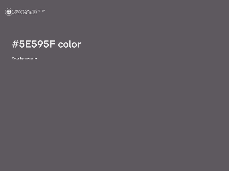 #5E595F color image