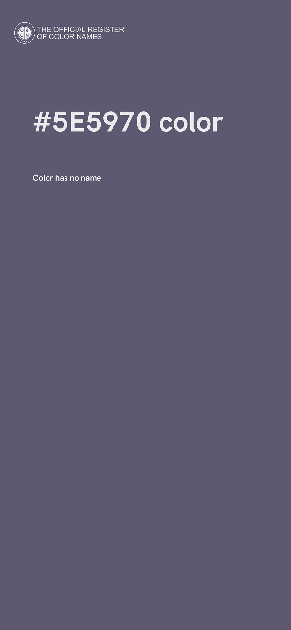 #5E5970 color image