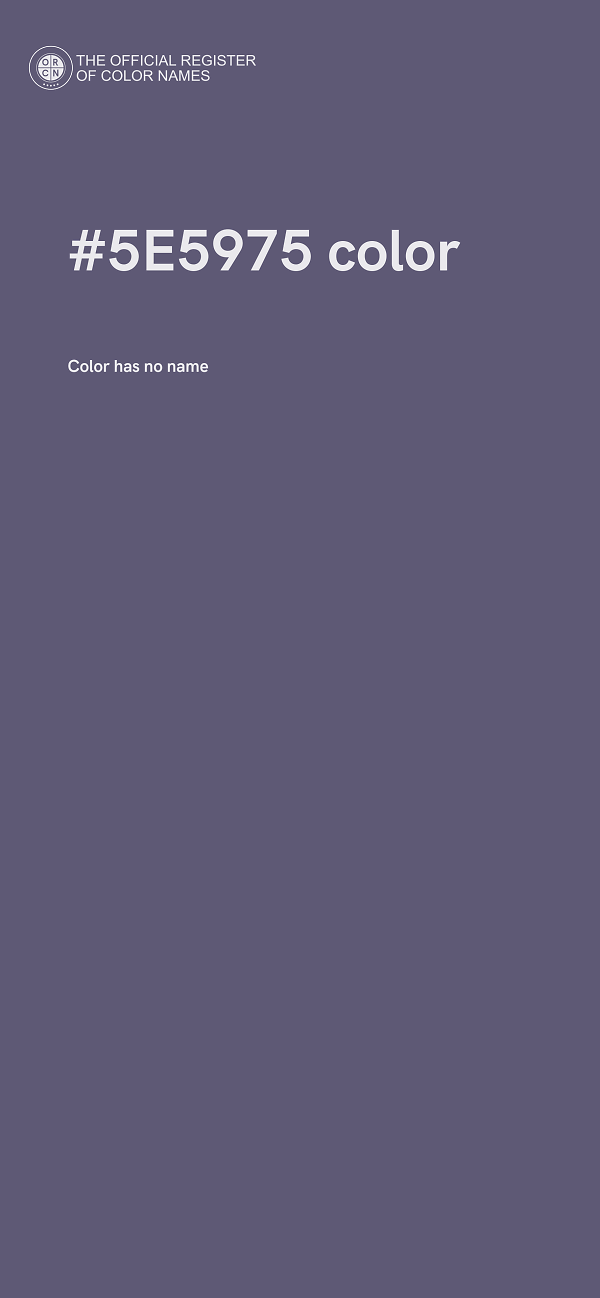 #5E5975 color image