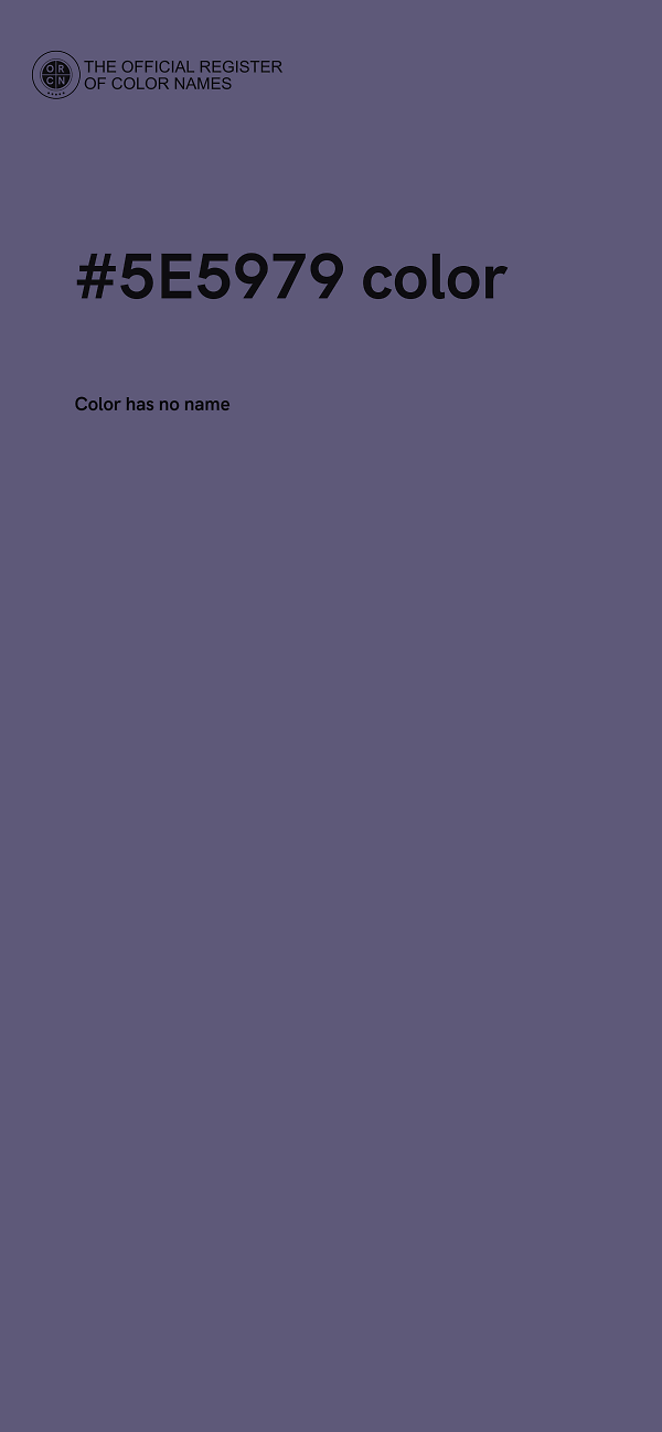 #5E5979 color image