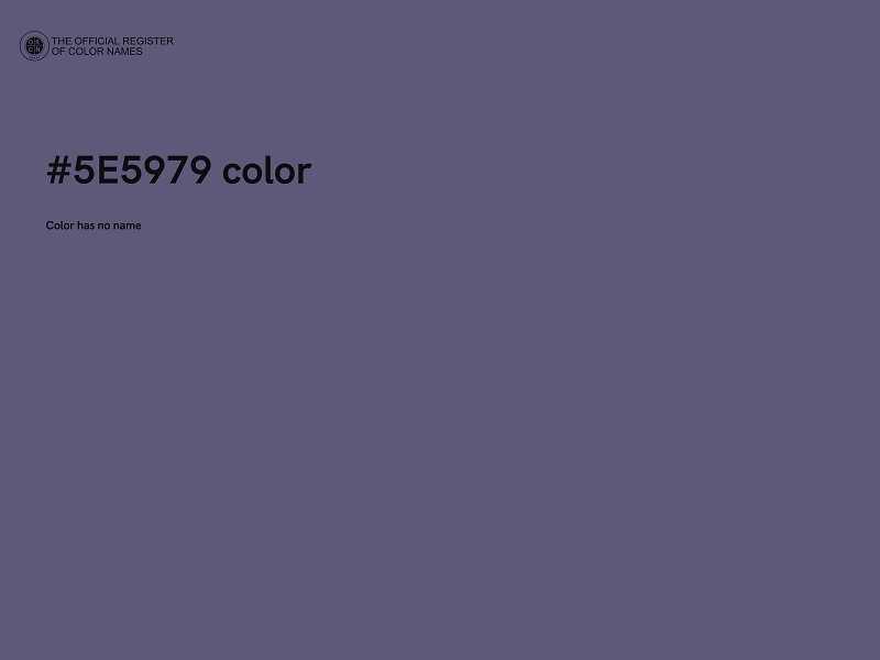 #5E5979 color image
