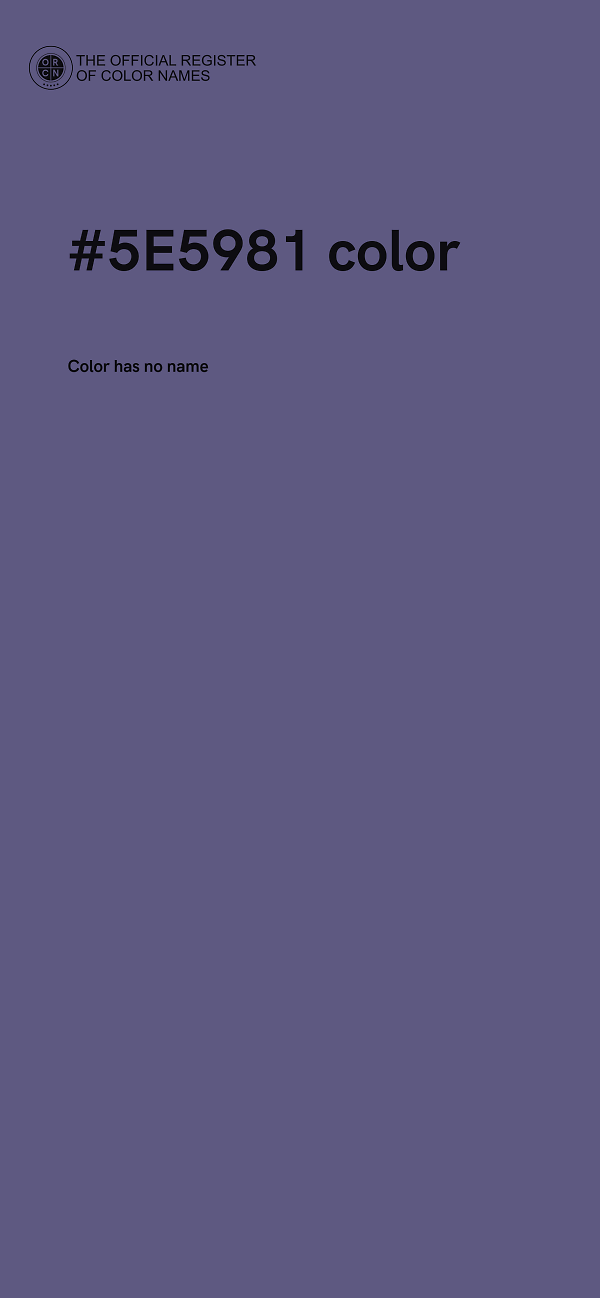 #5E5981 color image