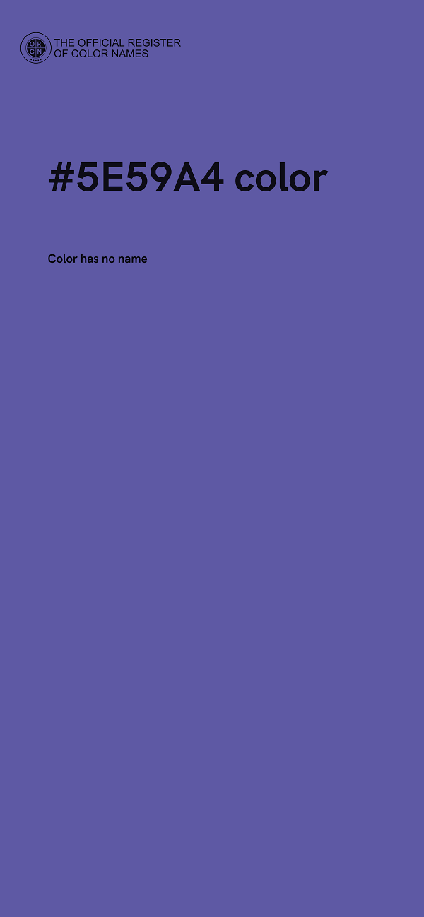 #5E59A4 color image