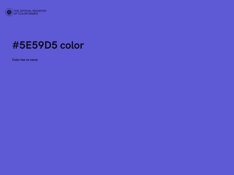 #5E59D5 color image