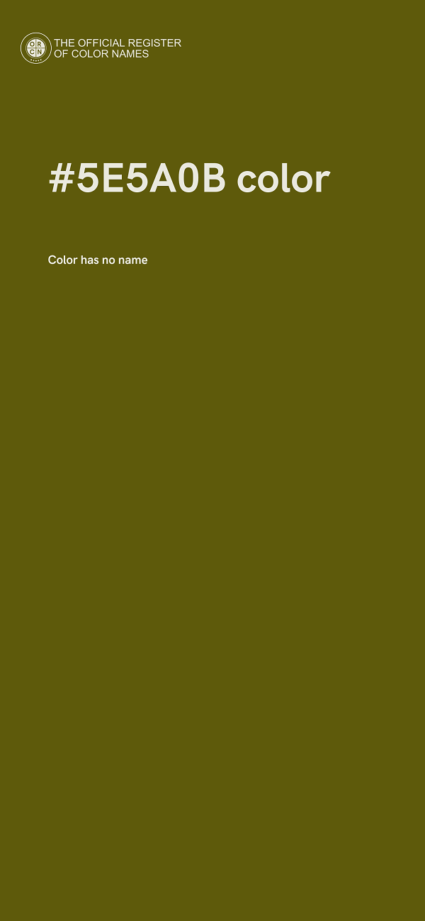 #5E5A0B color image