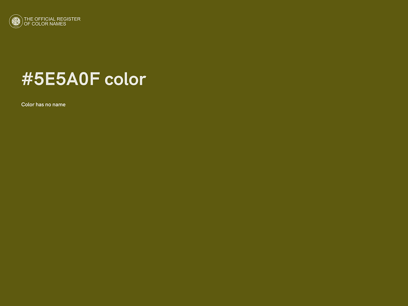 #5E5A0F color image