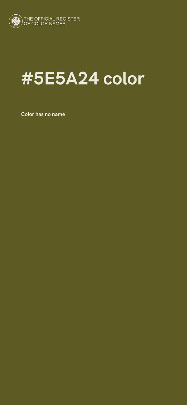 #5E5A24 color image