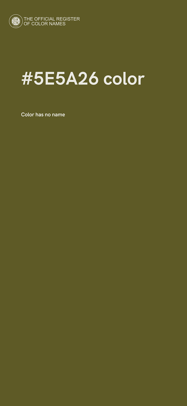 #5E5A26 color image