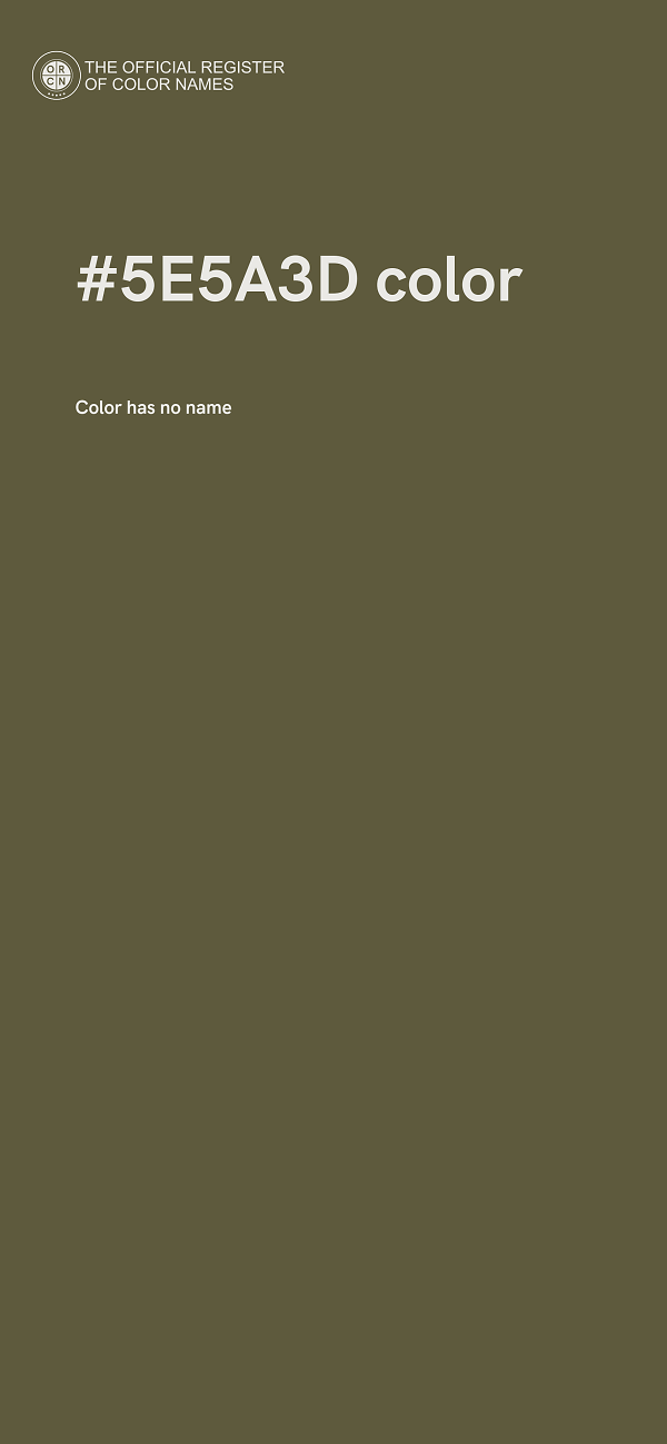 #5E5A3D color image