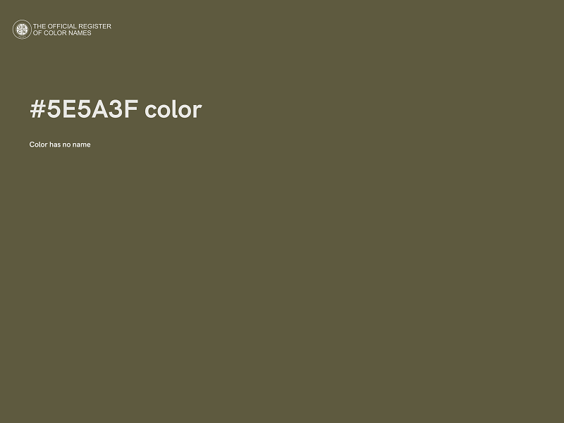 #5E5A3F color image