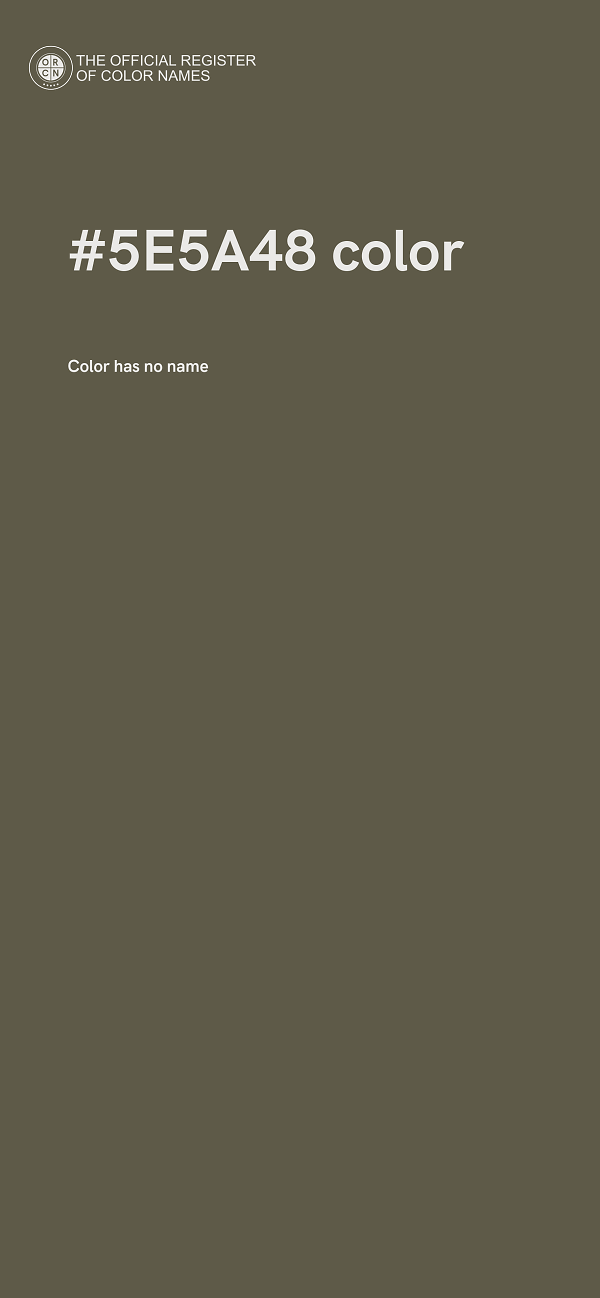 #5E5A48 color image