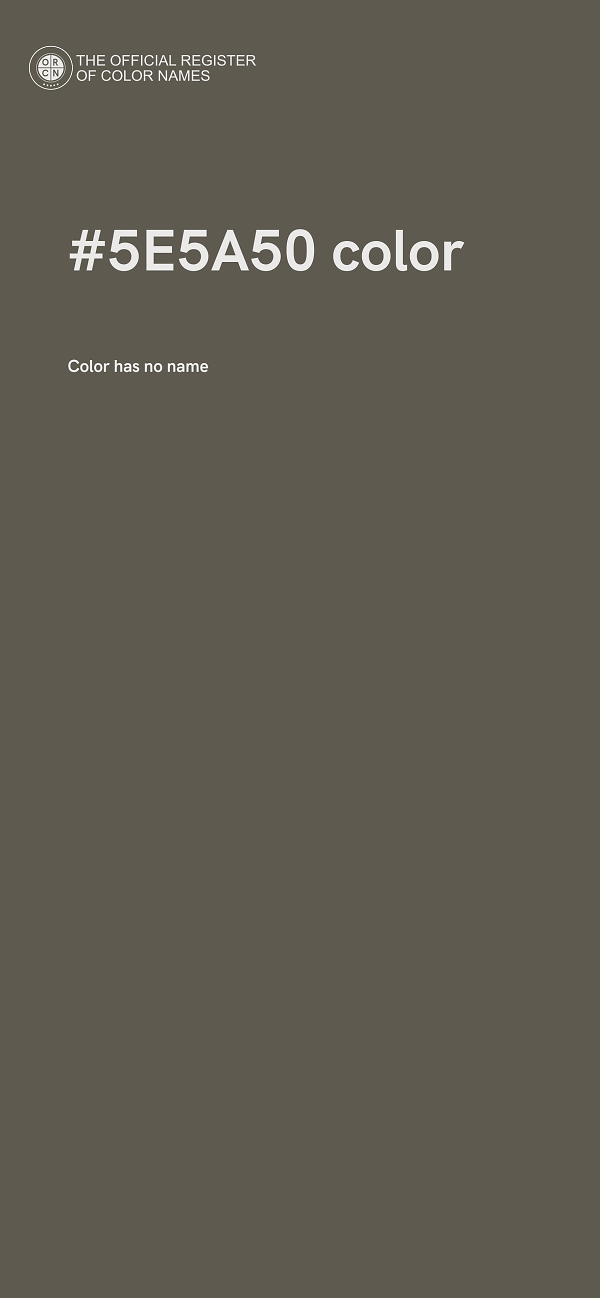 #5E5A50 color image