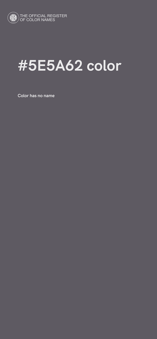 #5E5A62 color image