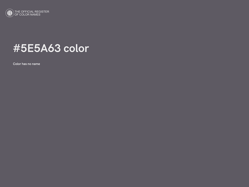 #5E5A63 color image