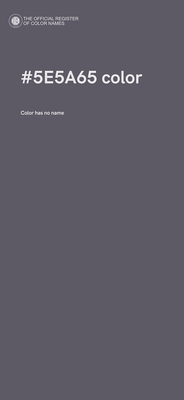 #5E5A65 color image