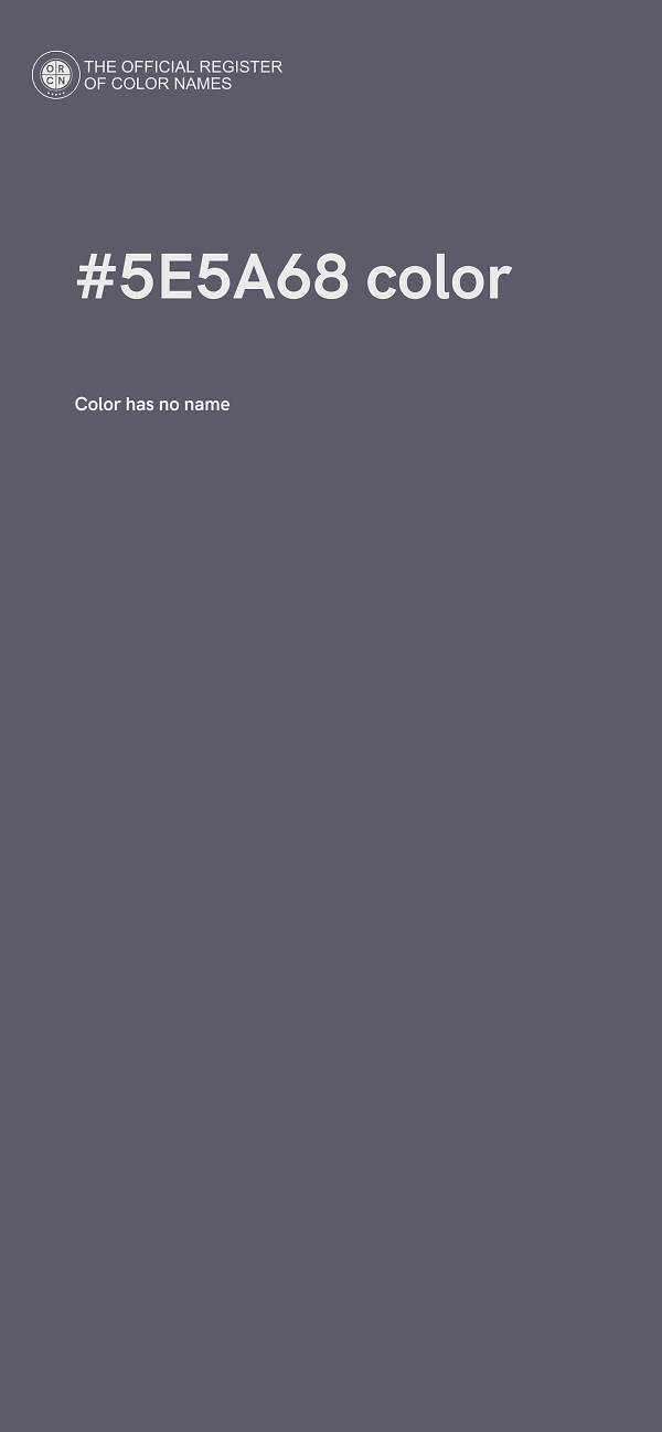 #5E5A68 color image