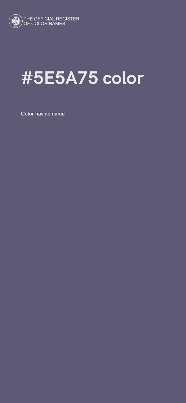 #5E5A75 color image