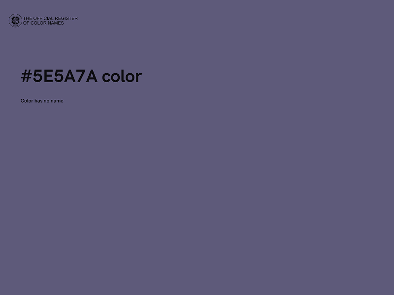 #5E5A7A color image