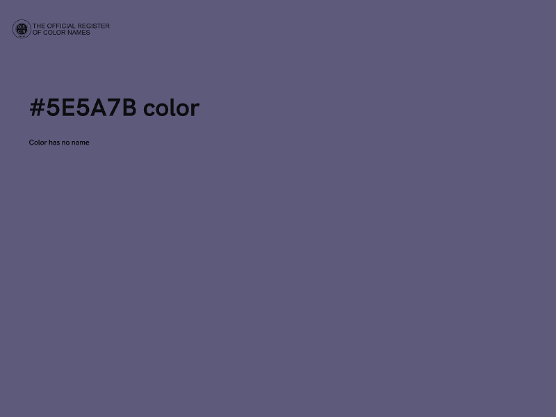 #5E5A7B color image