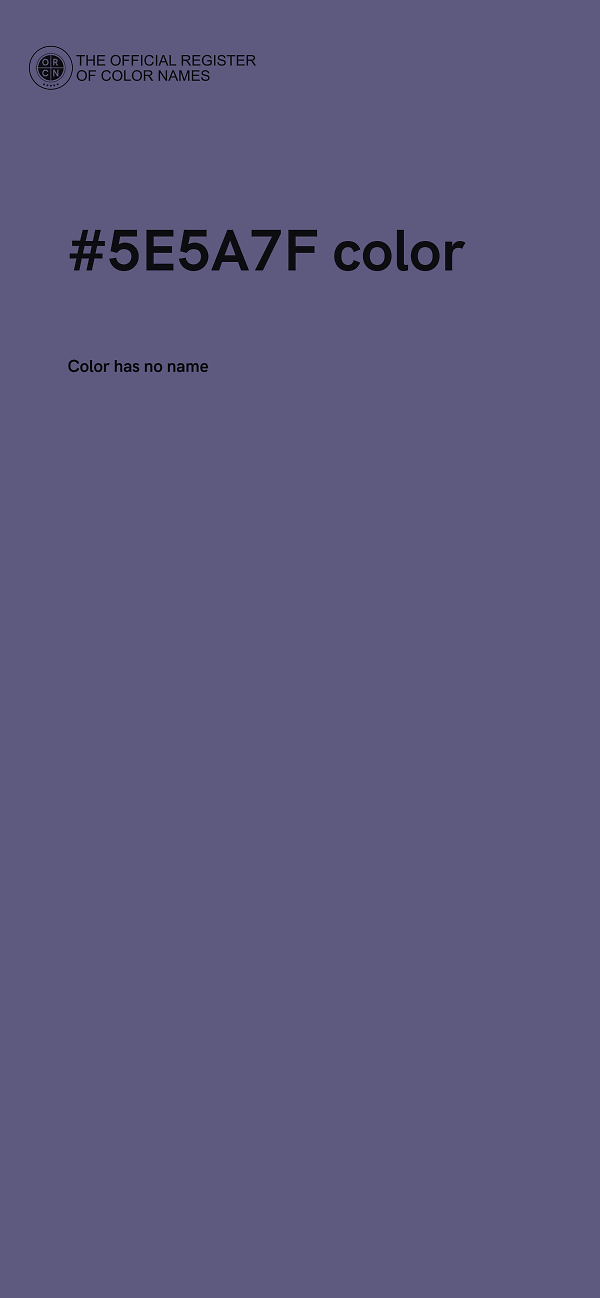 #5E5A7F color image