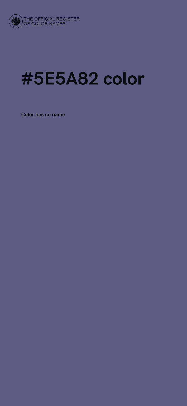 #5E5A82 color image