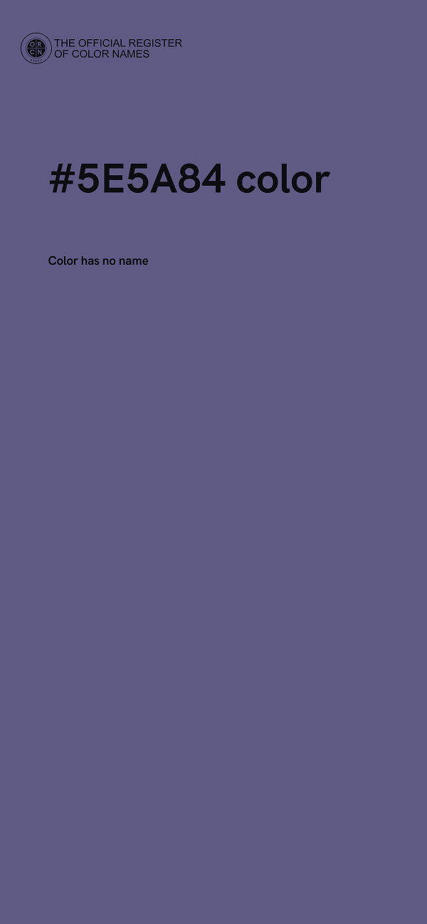 #5E5A84 color image