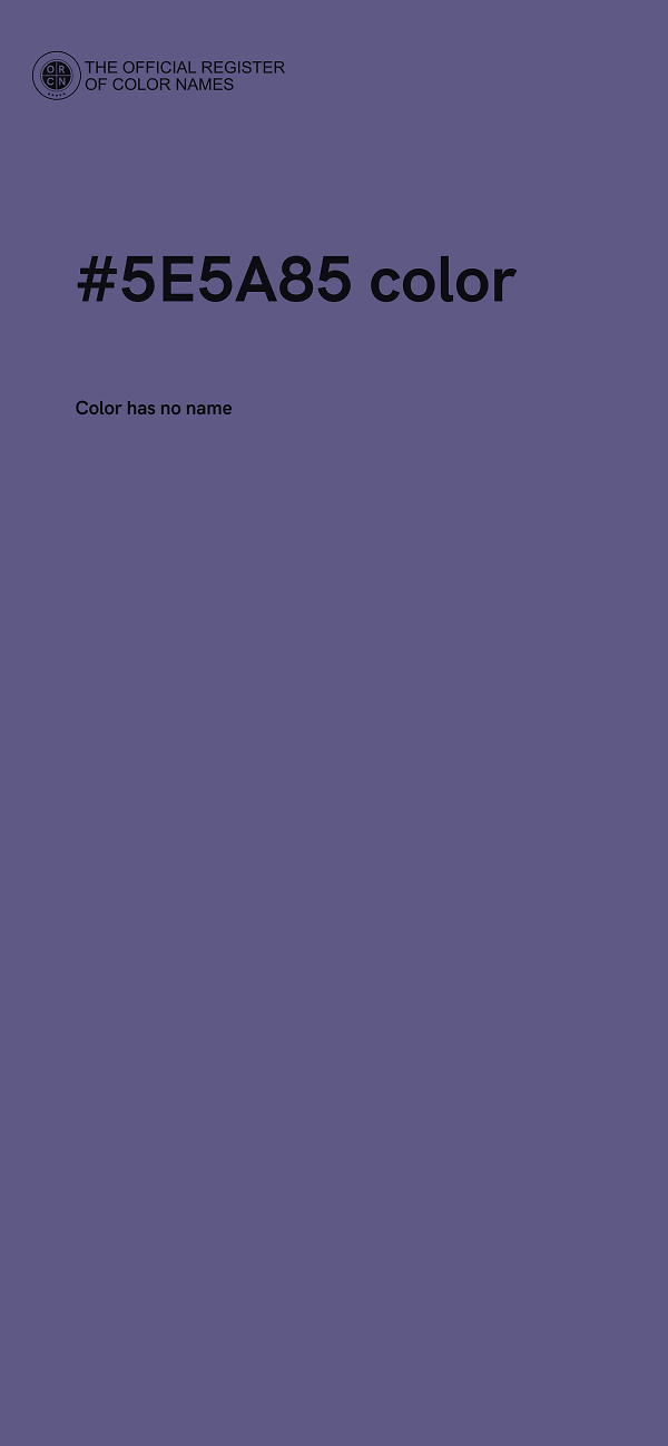 #5E5A85 color image